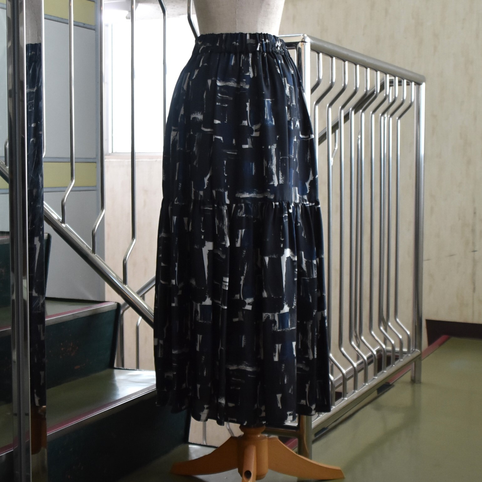 SACRA (TN) / BRUSH PAINTING SKIRT #125510123-AA(3)