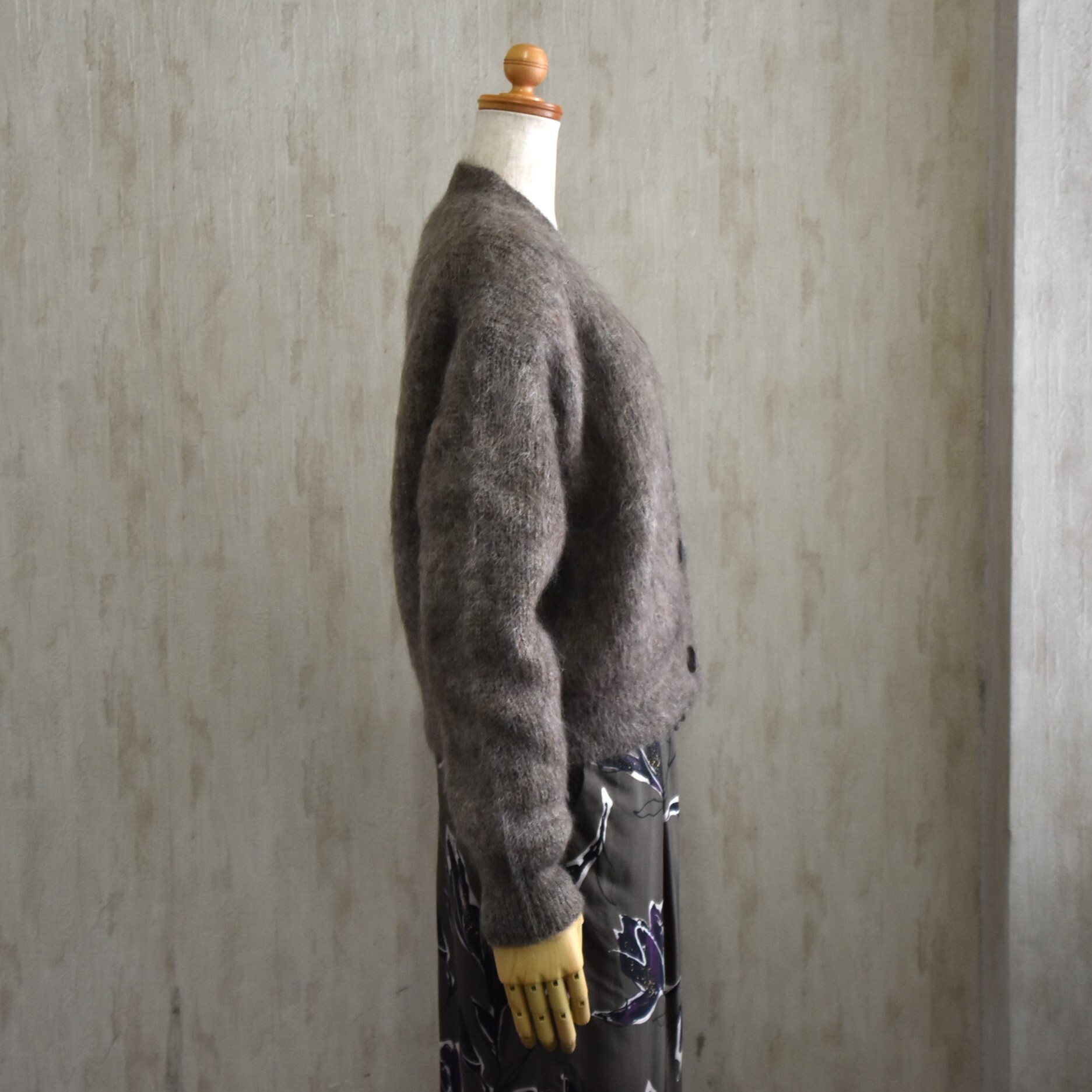 SACRA (TN) / EX.FINE MOHAIR FURROW CARDIGANy2FWJz #125634081-AA(3)