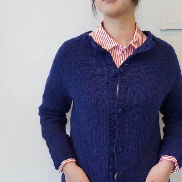 DANIELA GREGIS(_jG OWX)  hand-knitted cardigan#MMG231WO(3)
