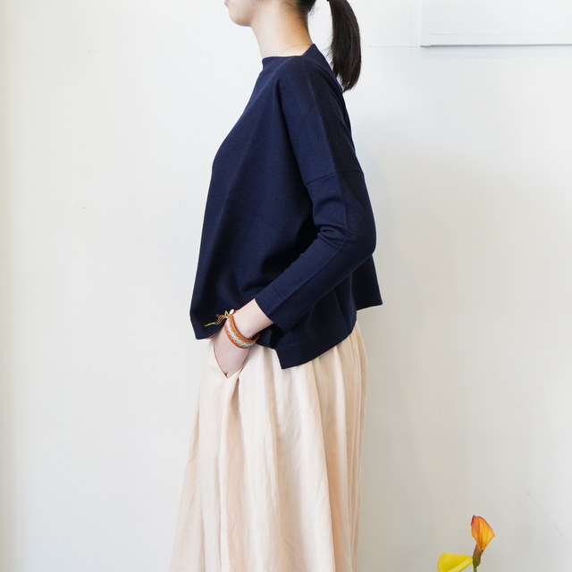 DANIELA GREGIS(_jG OWX) barchetta knitted boatneck sweater classica #MB1PW4415F(3)