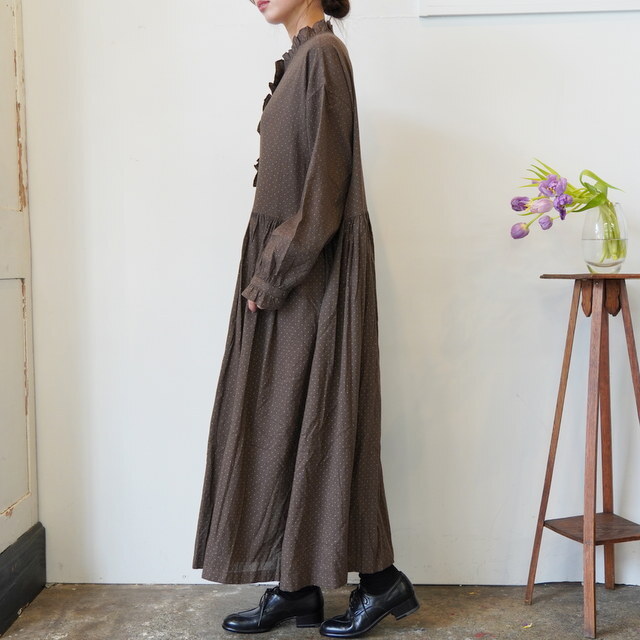 maison de soil(]h\C) / FRILL COLLAR SHIRT DRESS #INMDS25764(3)