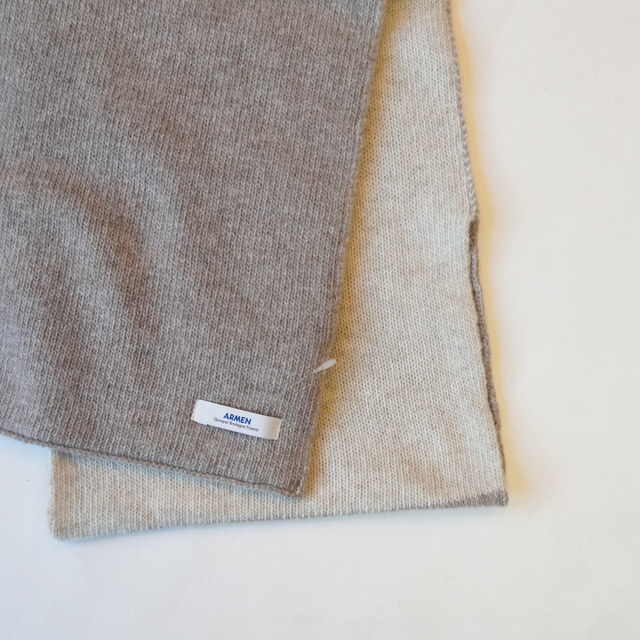 ARMEN(A[) WOOL/CASHIMERE 2TONELOOPSCARF #BAAM1961CB(3)