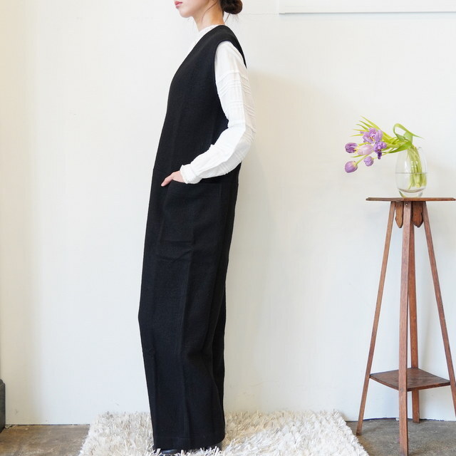 Honnete(Ilbg) /V NECK JUMPSUITE WOOL #HO-25AWP5W(3)