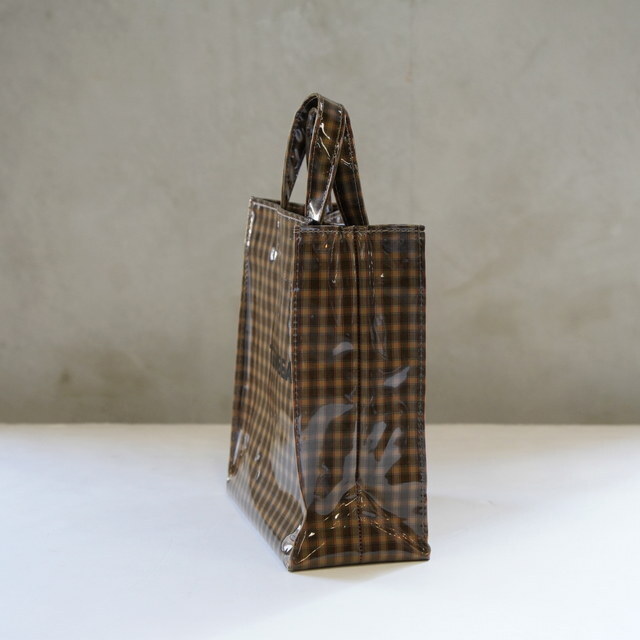 TEMBEA(exA) PAPER TOTE SMALL #TMB-2286H-CHECK KHAKI(3)