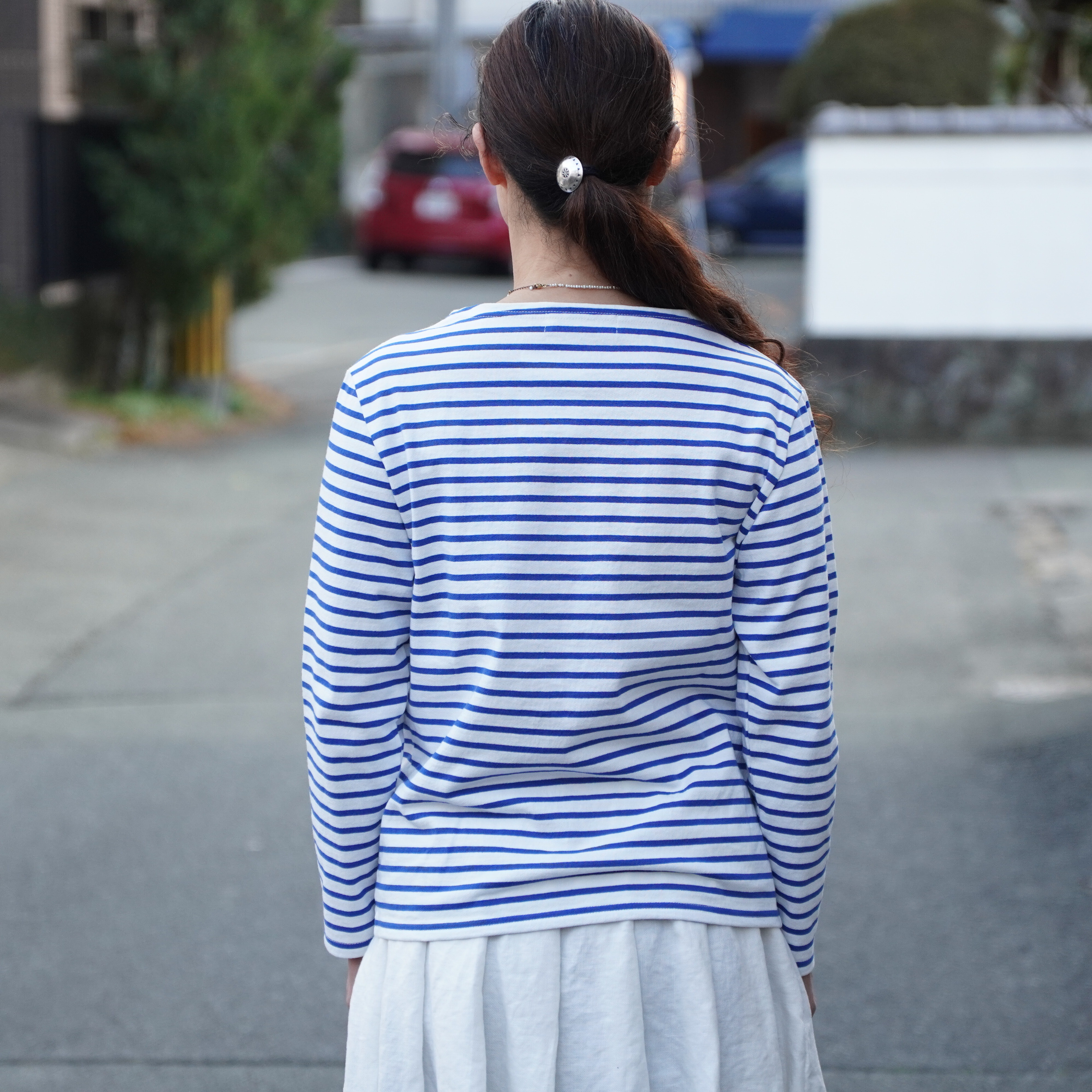 SARAH(�T��) <Rosanna>Vintage Border Jersey �{�[�g�l�b�NT #C91500(3)