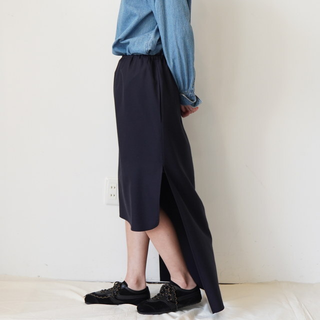 BOWTE(�o�E�g) EXTRA FINE WORSTED SERGE NARROW W STRIGHT SKIRT#261-05-0003(3)