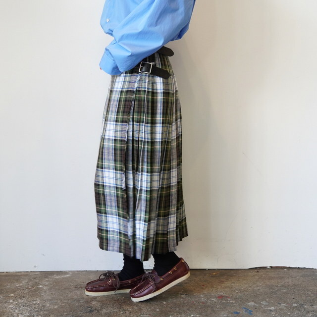 ONEIL OF DUBLIN(�I�j�[�� �I�u �_�u����) LOW WAIST ACCORDIONLO LONG KILT LENGTH #NOD2601(3)