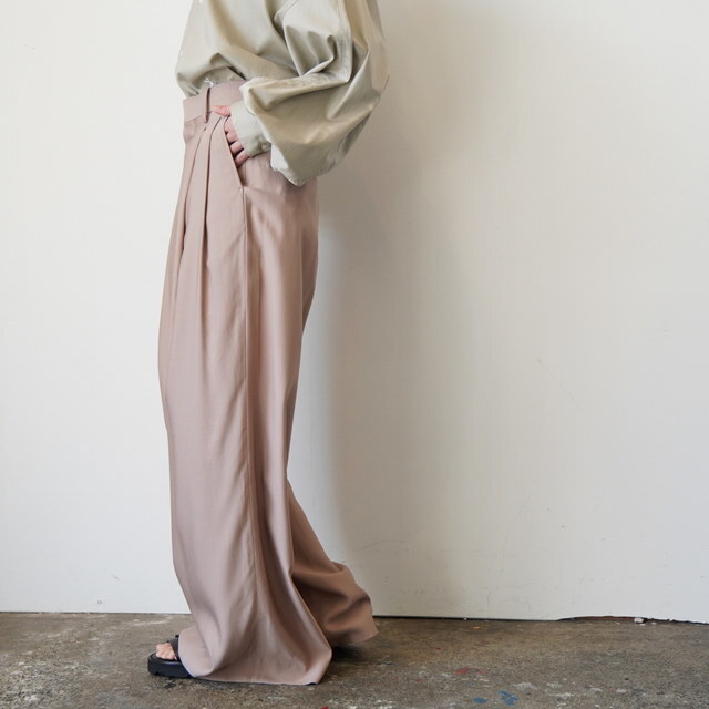 Graphpaper(�O���t�y�[�p�[)VISCOSE CUPRO BACK SATIN WIDE TROUSER #GL261-40356(3)