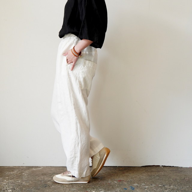 SARAH(�T��) BALLOON PANTS LINEN TWILL�y3�F�W�J�z #C30565(3)