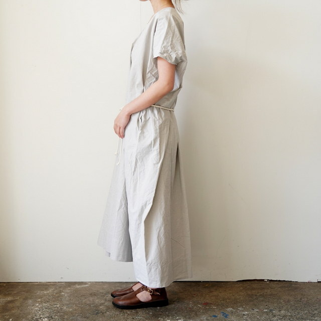 SONO(�\�m) DANTE DRESS Dusty Stripe Fine #8043-STRIPE 26SS(3)