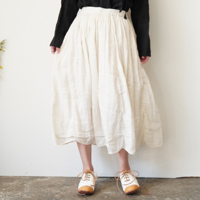 maison de soil(���]���h�\�C��)  GATHERED SKIRT #INMDS26012D(3)