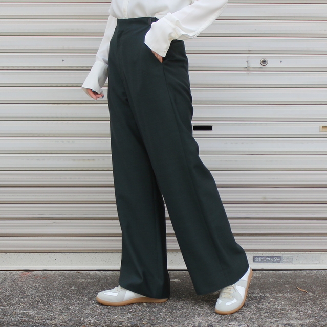 【40% off sale】Graphpaper(グラフペーパー) Wool Cupro Adjustable Waisted Trousers#GL223-40189(4)