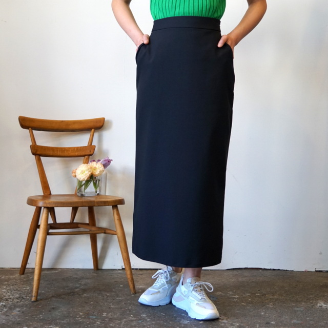 Graphpaper(グラフペーパー)STRETCH DOUBLE SATIN SKIRT_GL231-40065(4)