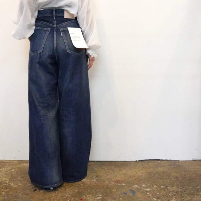 Graphpaper(グラフペーパー)SALVAGE DENIM TWO TUCK WIDE PANTS #GL241-40189DB(4)