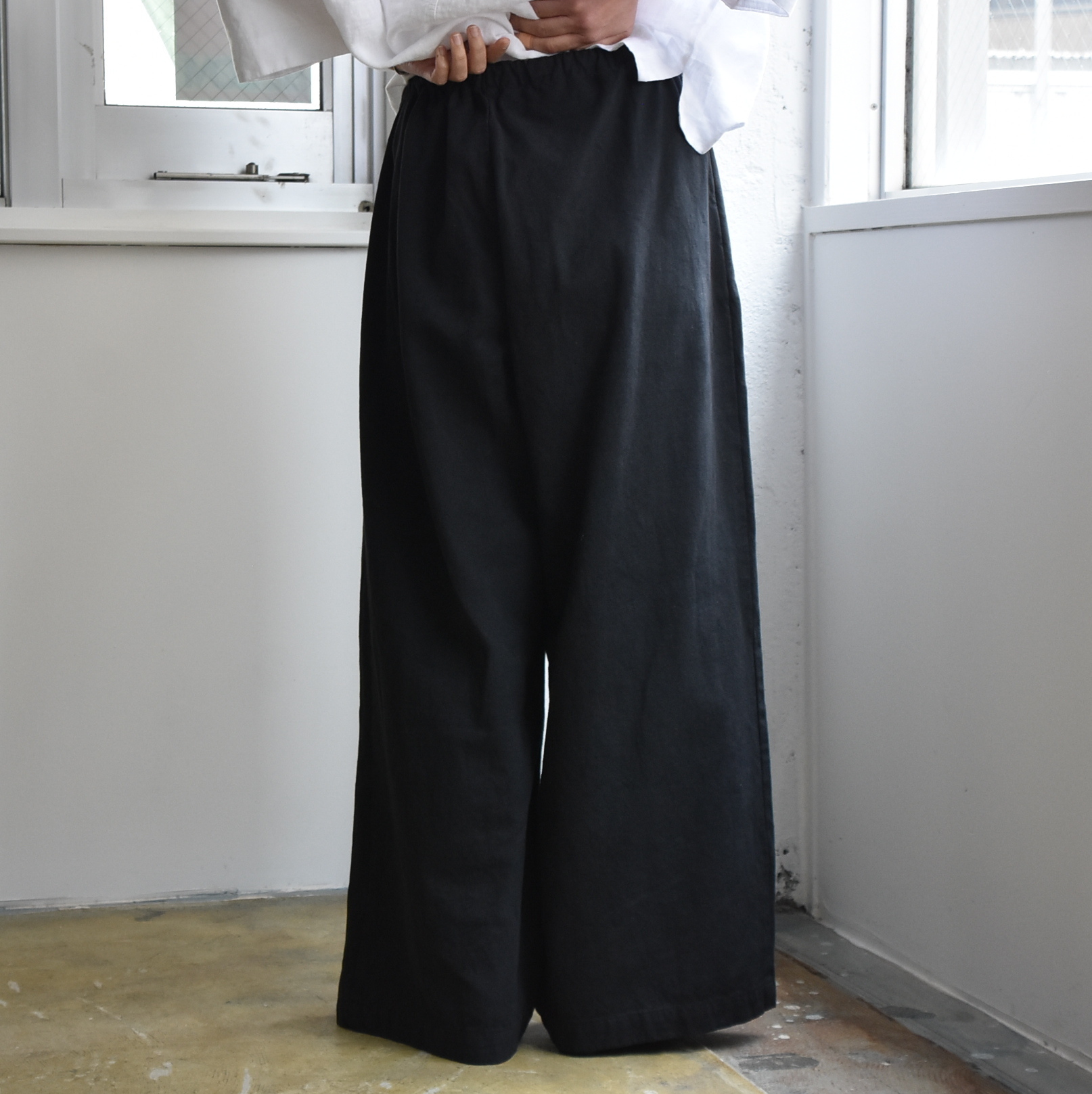 Whiteread (zCg[h) / LINEN TROUSERS 03 #TROUSERS03-AA(4)