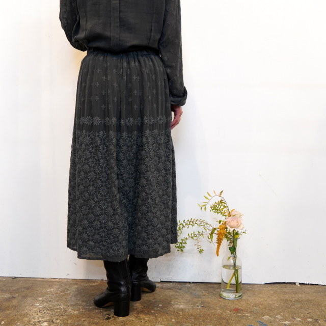 ANTIPAST(AeBpXg) / G-DYED EMB SKIRT #DES8(4)