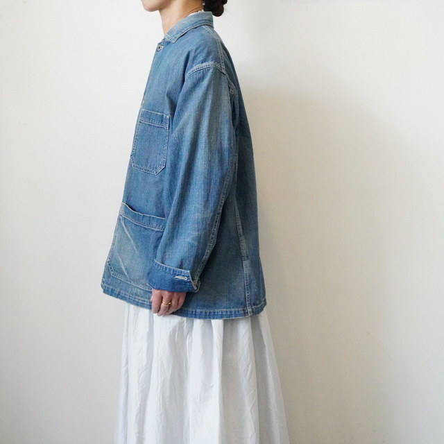 chimala(チマラ) UNISEX 10OZ SELVEDGE DENIM CHORE JACKET #CS39-JT11(4)