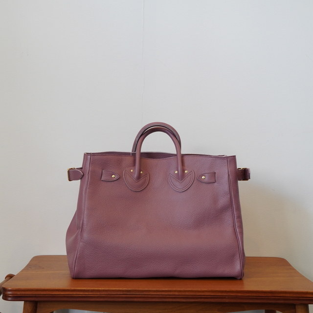 YOUNG&OLSEN(OAhI[Z) EMBOSSED LEATHER BELTED TOTE M#YO2503-GD012(4)