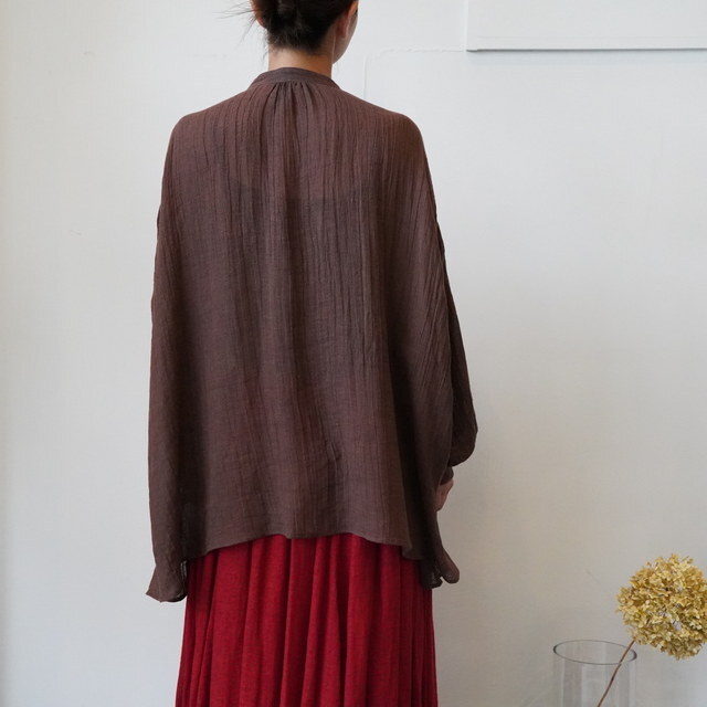 suzuki takayuki(XYL^JL) ​​​​​​​gauze pullover blouse#A261-04(4)