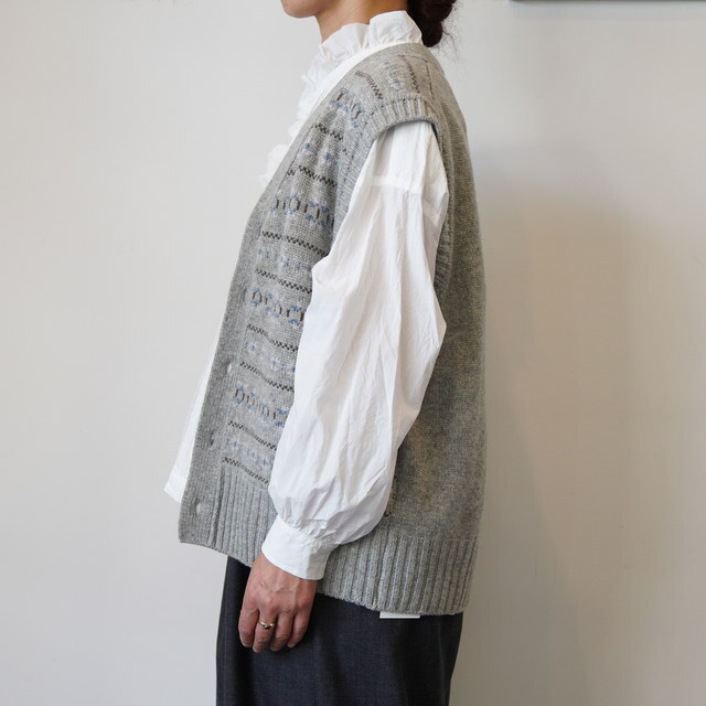 TOUJOURS(gDW[) / FAIR ISLE CARDIGAN VEST #VM43XK05(4)