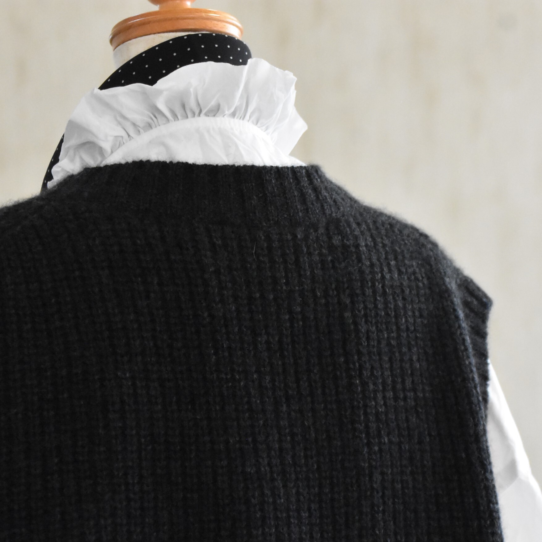TOUJOURS(gDW[) / Rib Stitch Cardigan Vest #VM43XK02-AA(4)