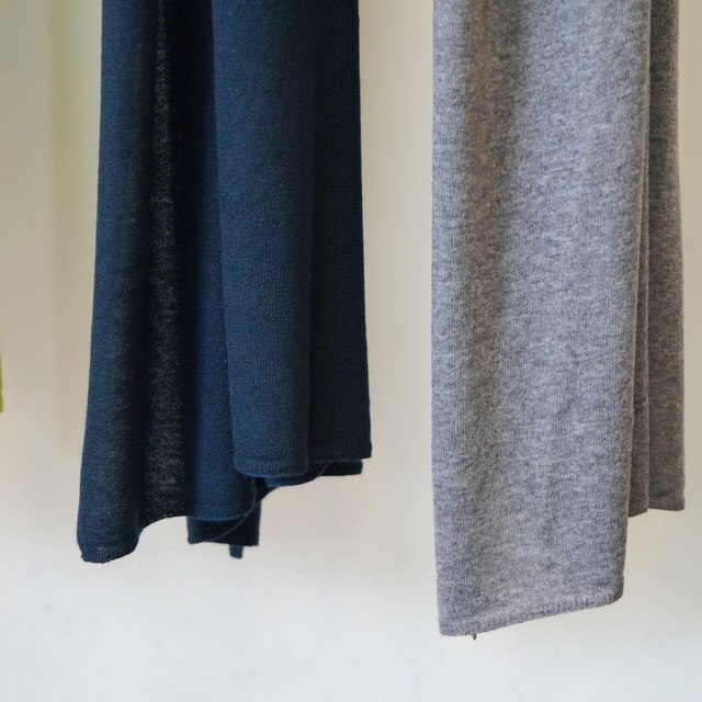 eleven 2nd (CuZJh) CASHMERE LARGE STOLE #E2W-1118(4)