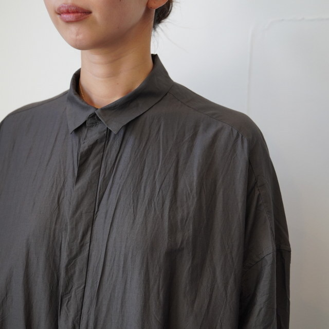 TOUJOURS(gDW[) Random Pleated Baggy Shirt Dress #MM43VD04(4)