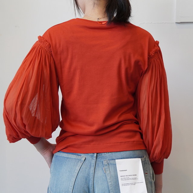 ANTIPAST(AeBpXg) / COTTON T W/MESH SLV #KNT267(4)