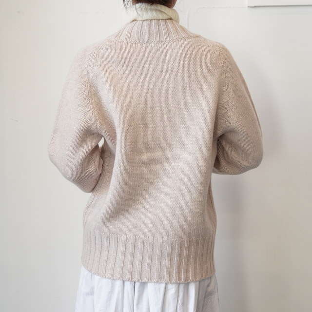 eleven 2nd (CuZJh) YAK LAMSWOOL CHUNKY V-NECK CARDIGAN #E2W-1093(4)