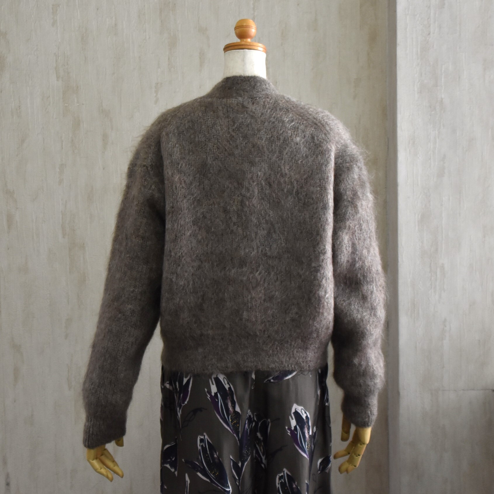 SACRA (TN) / EX.FINE MOHAIR FURROW CARDIGANy2FWJz #125634081-AA(4)