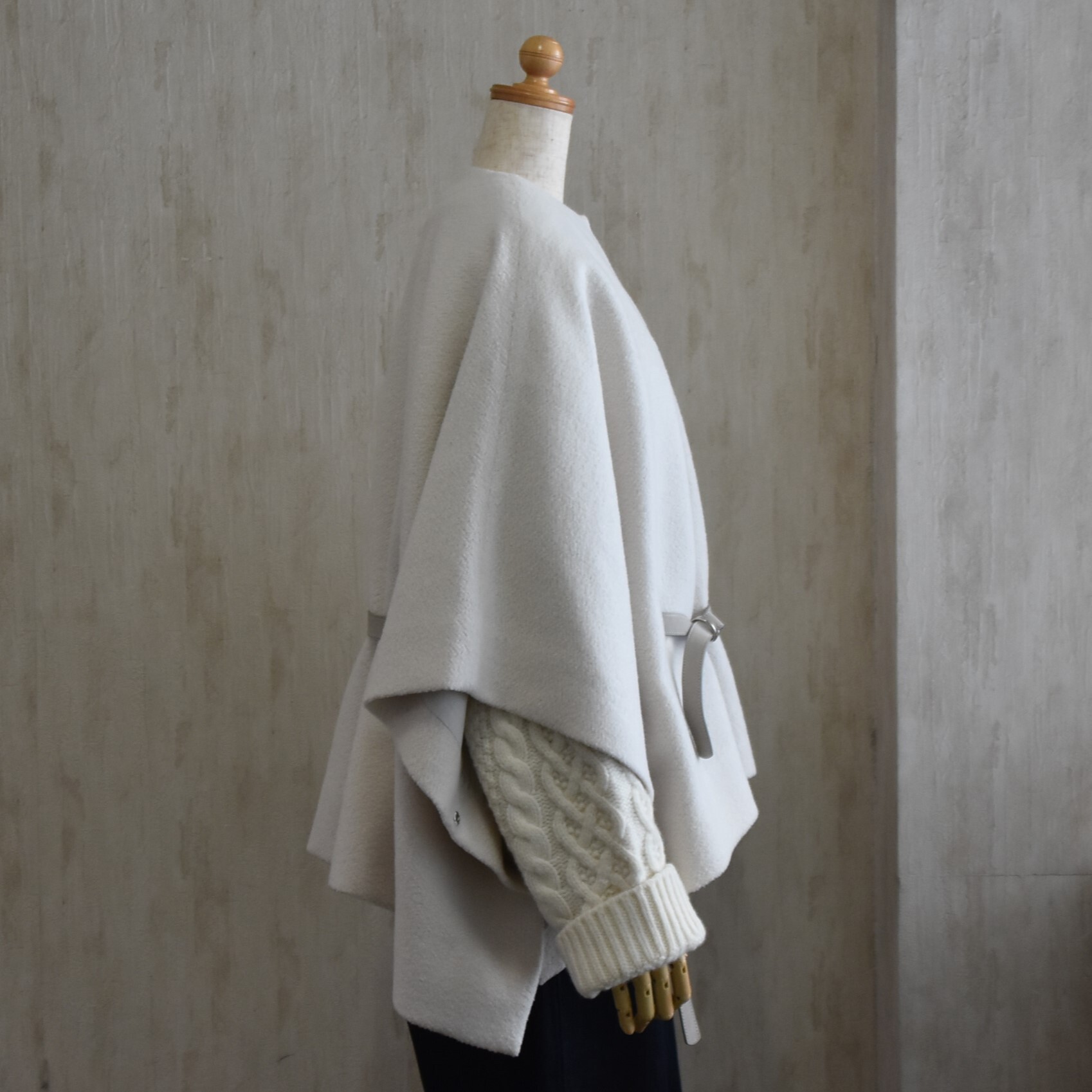 TENNE HANDCRAFTED MODERN(e nhNtebh_) / ANGOLA WOOL PONCHOy2FWJz#007-25FW-AA(4)