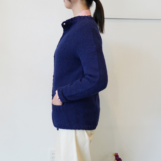 DANIELA GREGIS(_jG OWX)  hand-knitted cardigan#MMG231WO(4)