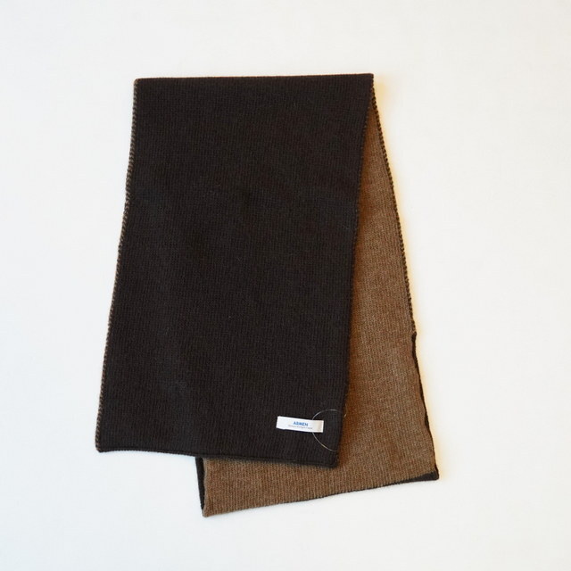 ARMEN(A[) WOOL/CASHIMERE 2TONELOOPSCARF #BAAM1961CB(4)