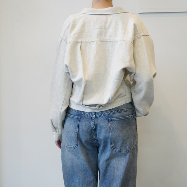 Oblada(�I�u���_) 1936 HEMP DENIM JACKET [IVORY] #S2610JK04(4)