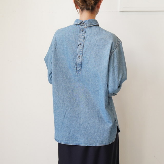 BOWTE(�o�E�g) DENIM STAND COLLARLONG SLEEVE SHIRT #261-01-0006(4)
