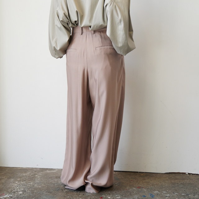 Graphpaper(�O���t�y�[�p�[)VISCOSE CUPRO BACK SATIN WIDE TROUSER #GL261-40356(4)