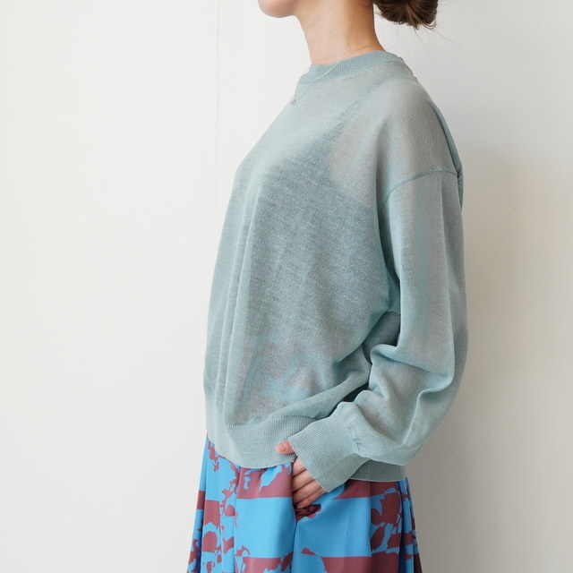 Graphpaper(�O���t�y�[�p�[) Coiled Wool Nylon Oversized Crew Neck Knit #GL261-80430(4)