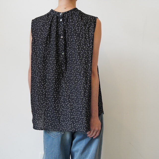 chimala(�`�}��) WOMEN'S JACQUARD SLEEVELESS BLOUSE #CS41-S01B(4)