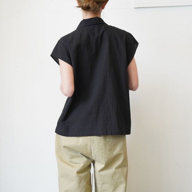 chimala(�`�}��) WOMEN'S DOBBY SHORT SLEEVE SHIRT #CS41-S03(4)