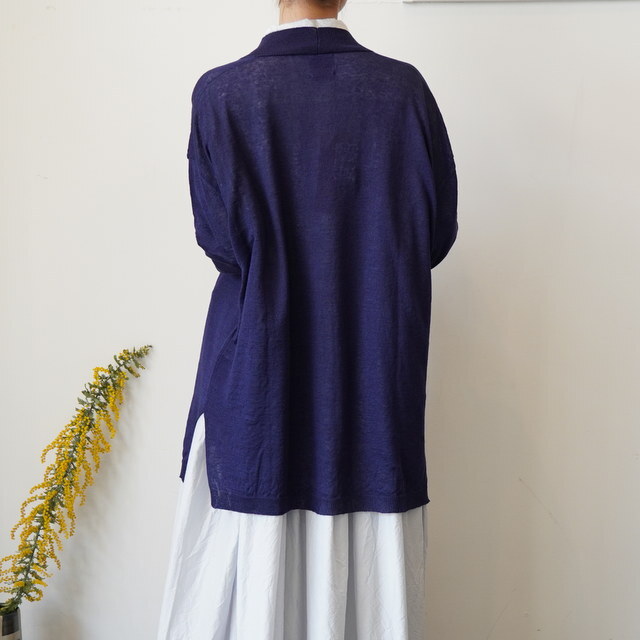 maison de soil(���]���h�\�C��) / V-NECK C/GN WITH SLIT #CNMDS2501(4)