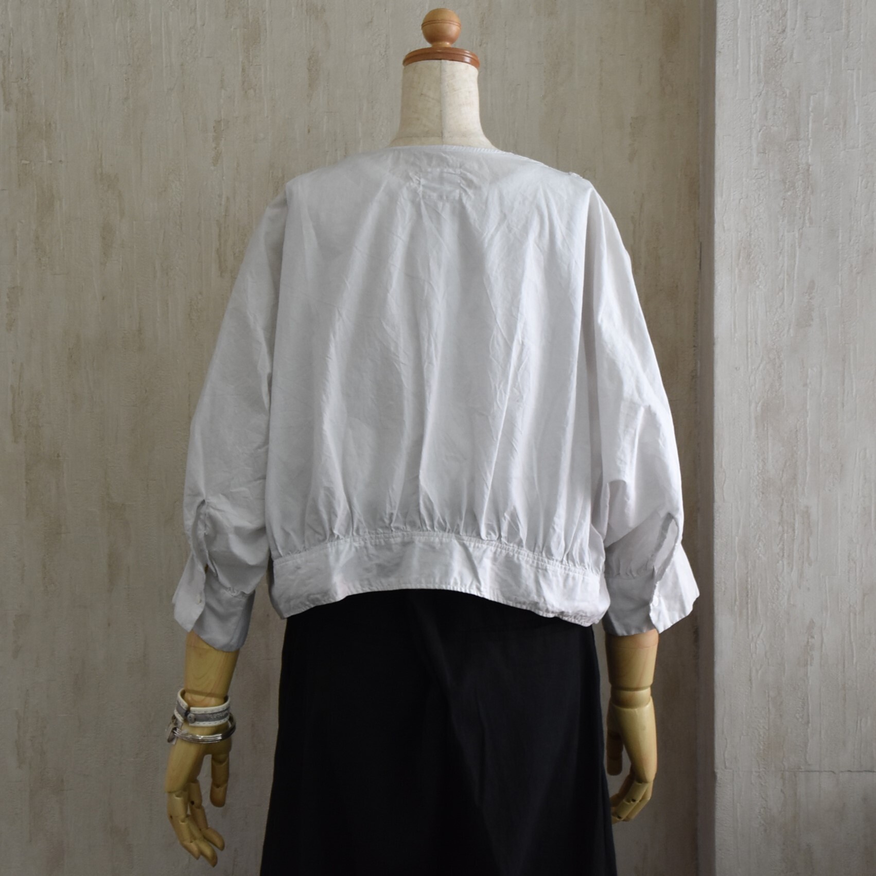 TOUJOURS(�g�D�W���[) / Natural Garment Dyed Fringe Lace Borelo Shirt #YM44VS04-AA(4)