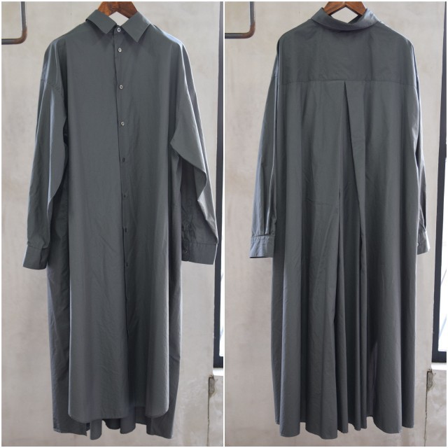 Graphpaper(グラフペーパー)【21AW】Broad Oversized Shirt Dress(2色展開)_GL213-60248B【K】(5)