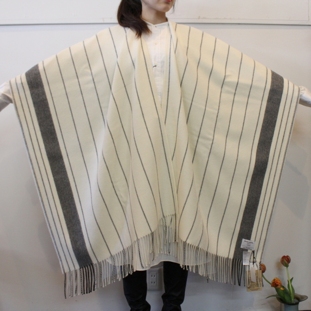 YLÉVE(イレーヴ) THE INOUE BROTHERS DOUBLE FACE BRUSHED PONCHO_168-1275101【K】(5)