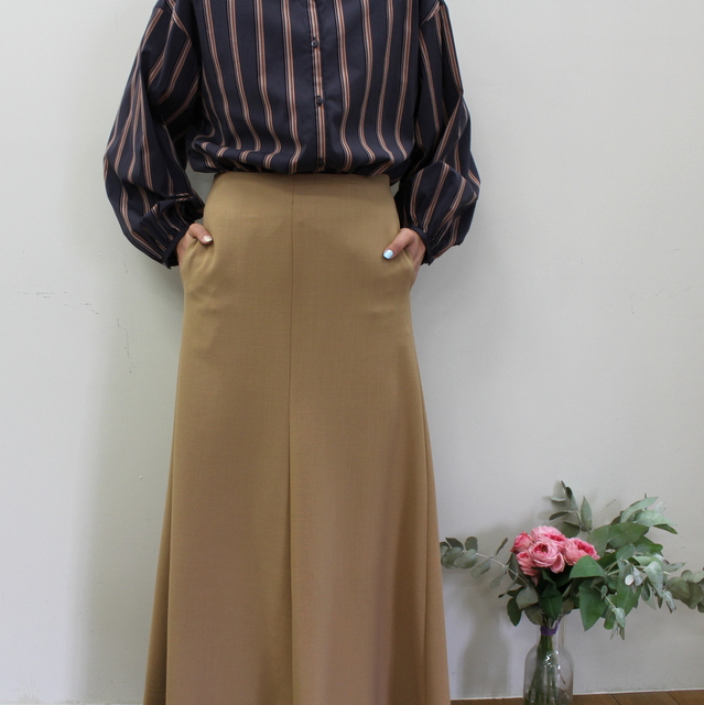 【40% off sale】AURALEE(オーラリー) TENSE WOOL DOUBLE CLOTH FLARE SKIRT#A22AS02WP(5)