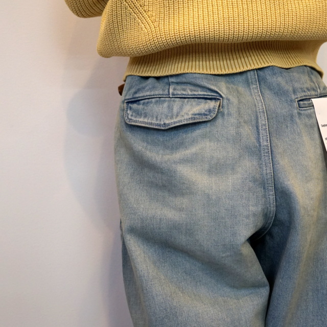 Graphpaper(グラフペーパー) Selvage Denim Two Tuck Tapered Pants_GU231-40106LB(5)