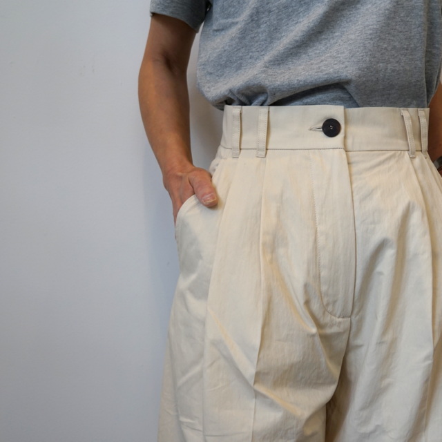 STUDIO NICHOLSON(X^WI jR\) DOUBLE PLEAT VOLUME PANT(SNW]1040)#5210731011(5)