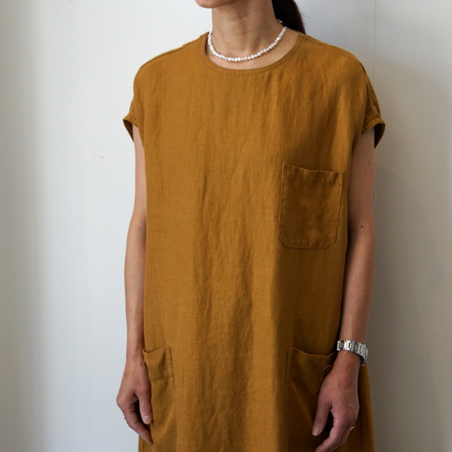 SARAH(サラ)  Linen Twill Crewneck Dress #C71071(5)