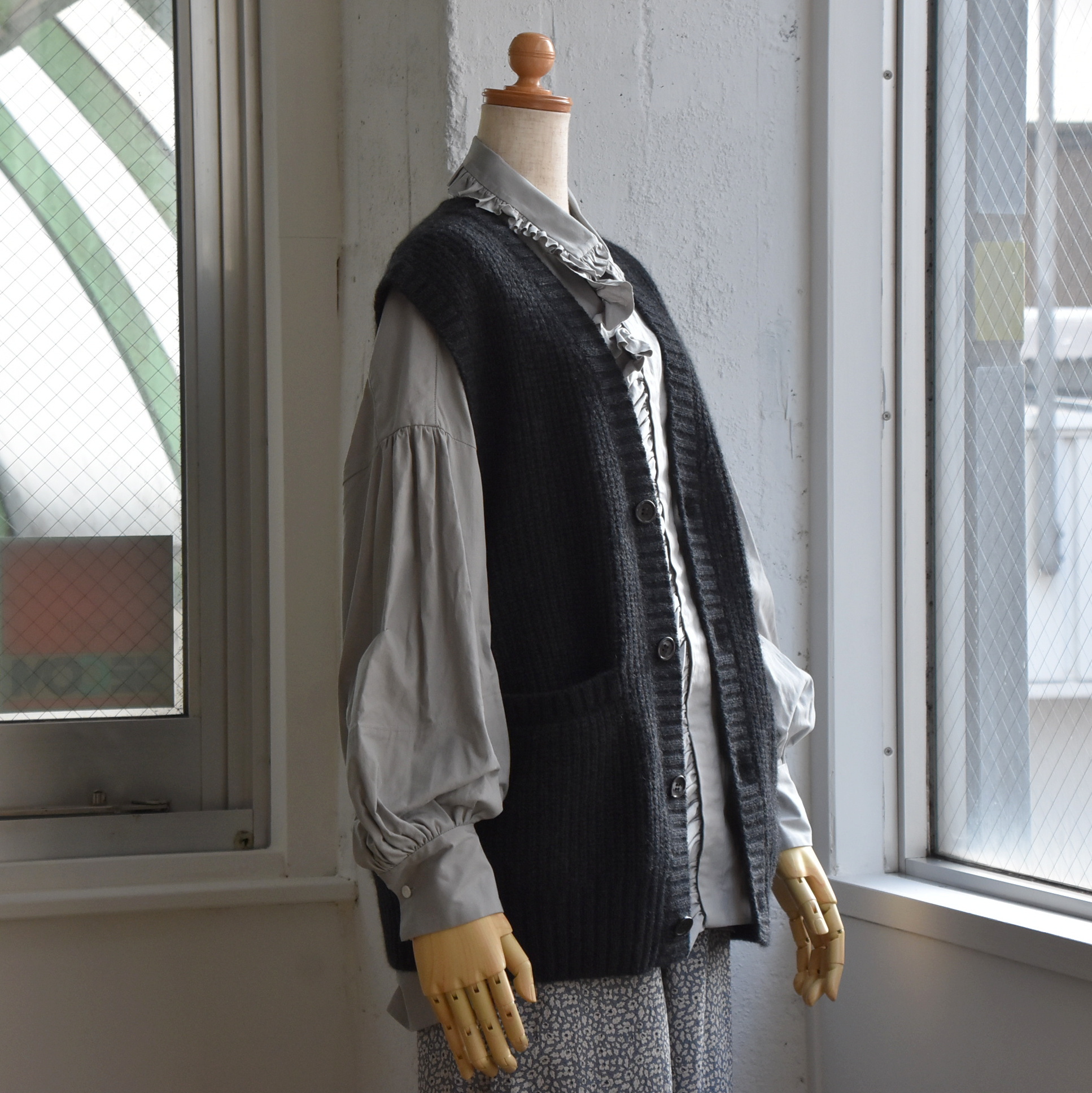 TOUJOURS(トゥジュー) / Rib Stitch Cardigan Vest #VM39XK02(5)