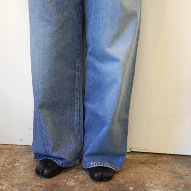 Graphpaper(Oty[p[)Selvage Denim Two Tuck Wide Pants-LIGHT FADE-#GL243-40189LB(5)