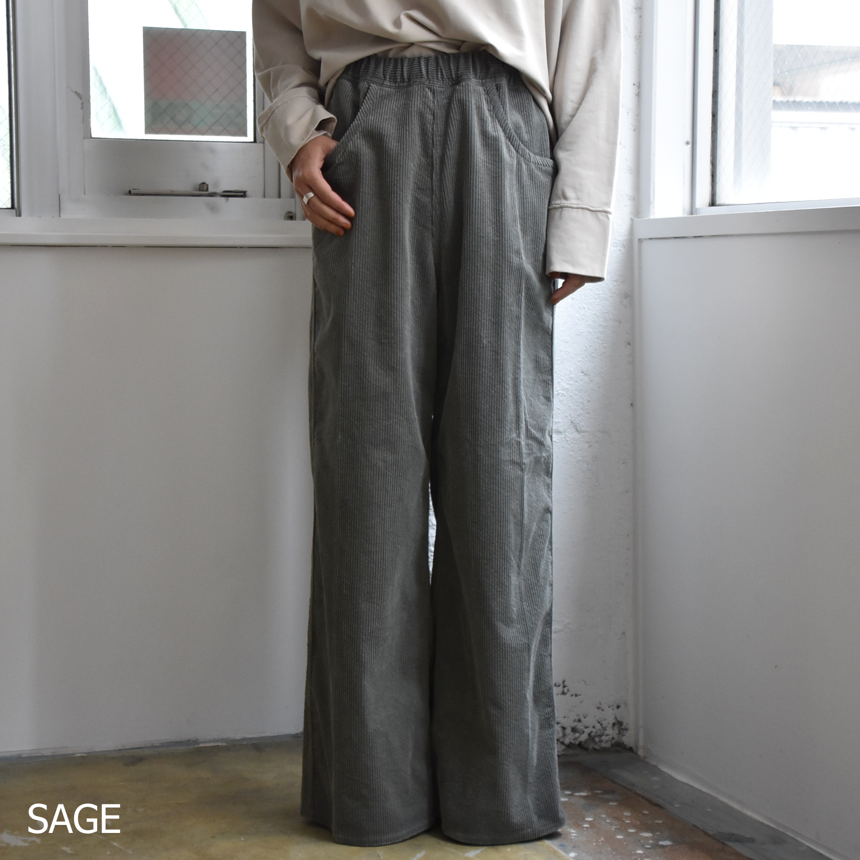 SOFIE D'HOORE(\tB[h[) / Casual wide pants with drawstring waisty2FWJz #PISTIS-AA(5)